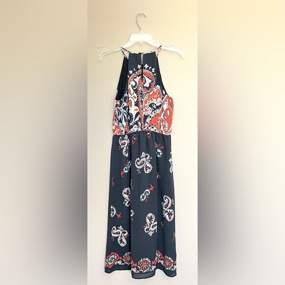 LOFT Sunset Paisley Midi Dress - Picture 9 of 10